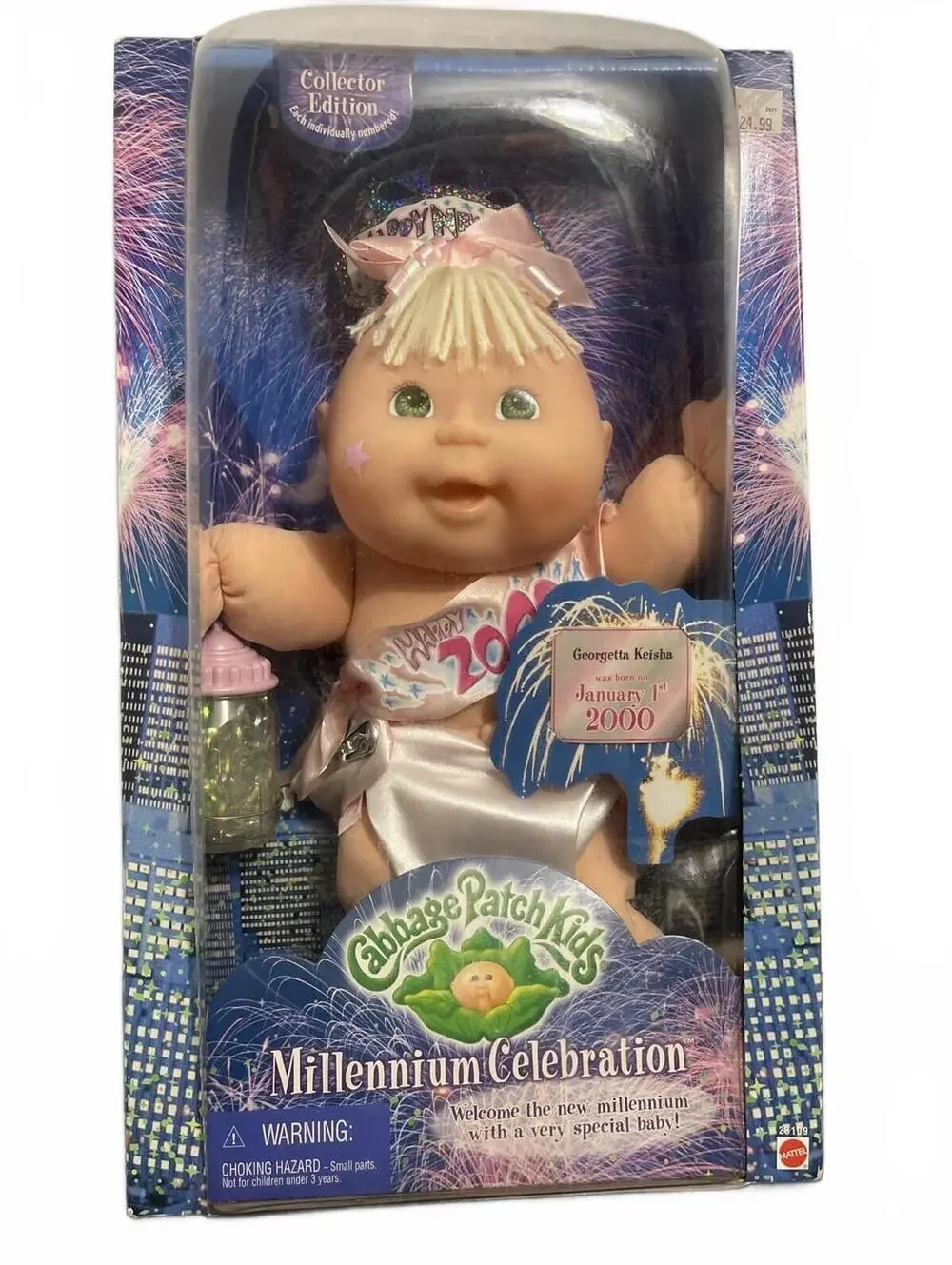 Cabbage Patch Kids Millennium Celebration Doll  – NIB - 2000 Happy New Year! Y2K